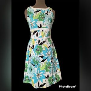 Willi Smith floral print A-line dress